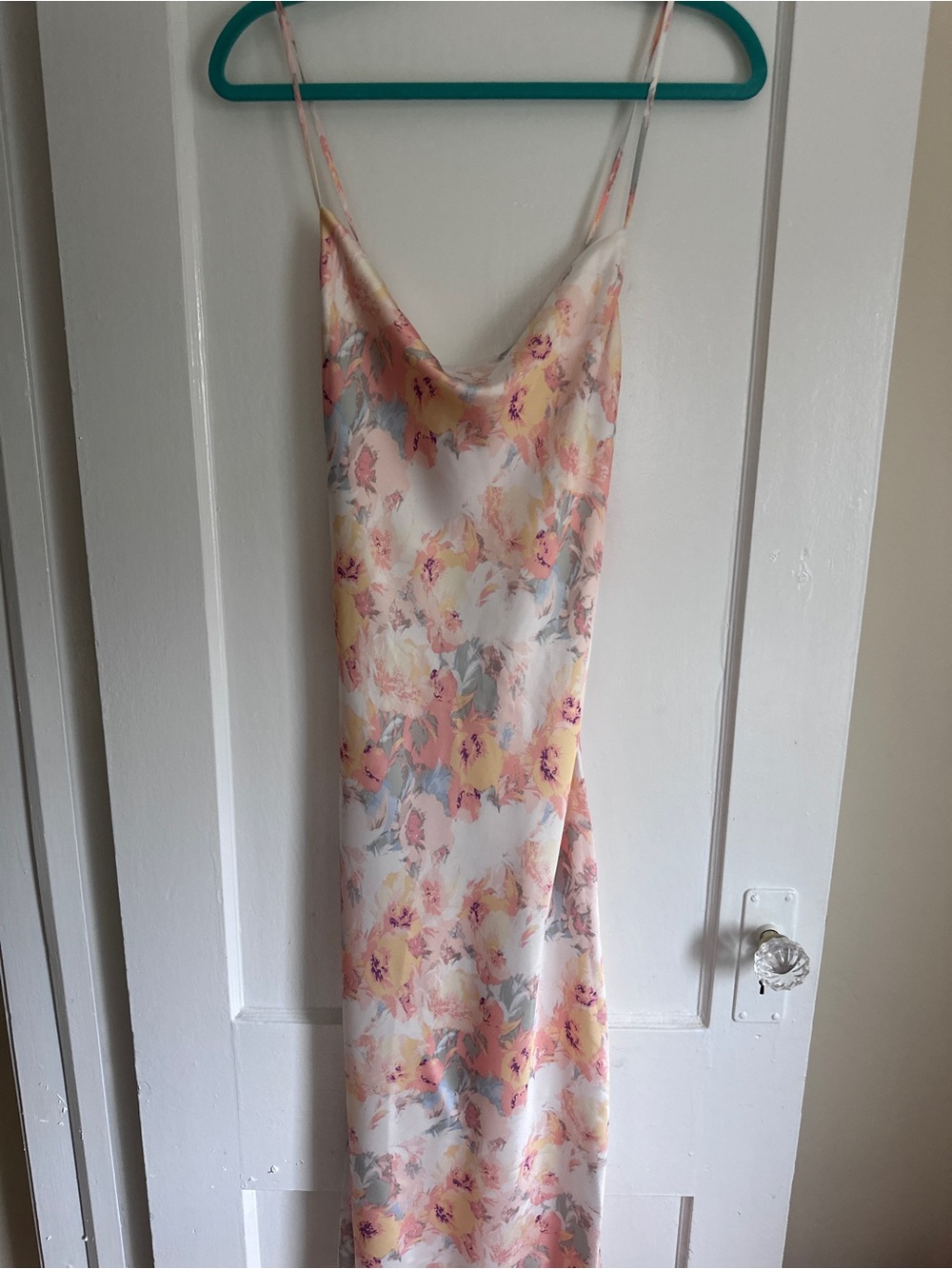 Bardot Floral Cowl-Neck Midi Dress – NWT